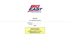 Desktop Screenshot of bigeast-mb.officiating.com